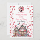 Lief als Snoep Mijn Papa Liefdevol Hart Valentijns Feestdagenkaart (Voorkant)