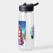 Lief Anime Koppel Kerstmis Waterfles (Links)