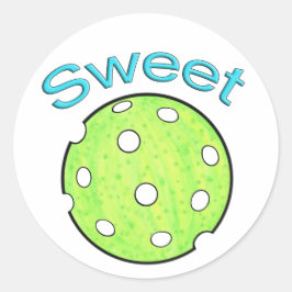 Lief augurkbal ronde sticker