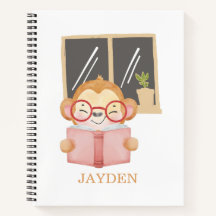 Lief Baby Aapje Leest Boek Nacht Naam Kinderen