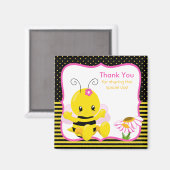 Lief Baby Bee Meisje Dank je Magnet (Voorkant / Achterkant)