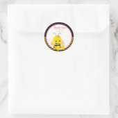 Lief Baby Bee Meisje Dank je Sticker (Tas)