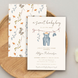 Lief baby boy boho baby kleding douche kaart