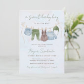 Lief baby boy boho baby kleding douche kaart (Staand voorkant)