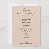 Lief Baby Meisje  Baby shower Kaart (Achterkant)