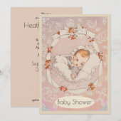 Lief Baby Meisje  Baby shower Kaart (Voorkant / Achterkant)