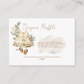 Lief Baby Meisje Boho Luier Raffle Behuizing Informatiekaartje (Voorkant)
