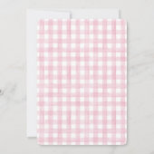 Lief Baby Meisje Fawn Baby shower Party Kaart (Achterkant)