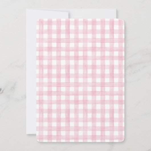 Lief Baby Meisje Fawn Baby shower Party Kaart (Achterkant)