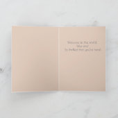 Lief Baby Meisje  Gefeliciteerd Kaart (Binnen)