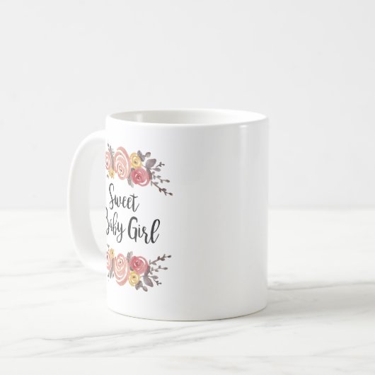 Lief Baby Meisje Geslacht onthullen Mok (Voorkant links)