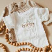 Lief baby meisje gouden letters baby shower romper