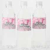 Lief Baby Meisje Roze Ballon Eucalyptus Custom Waterfles Etiket