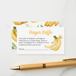 Lief Baby Shower Luiers Raffeel Ticket Banaan Informatiekaartje