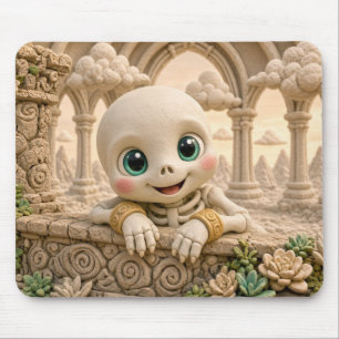 Lief baby-skelet, mythisch muismat