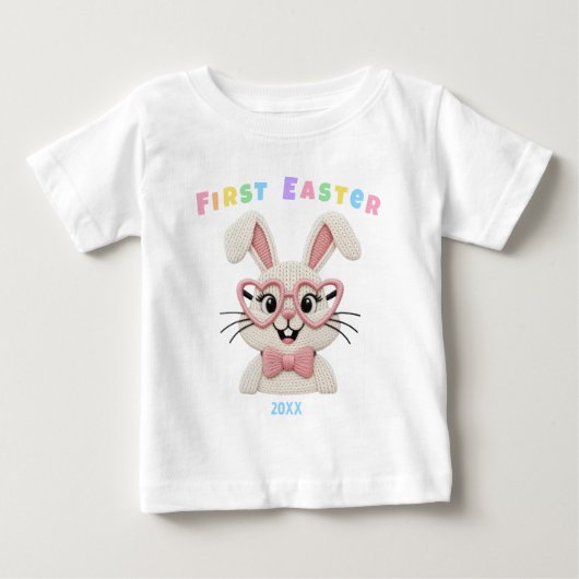 Lief Babymeisje Eerste Pasen Konijn (Voorkant)