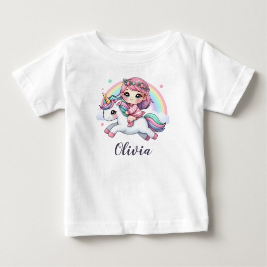 Lief Babymeisje op Eenhoorn (Voorkant)