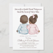 Lief baby's pyjama Geslacht onthullen partij Kaart (Voorkant)