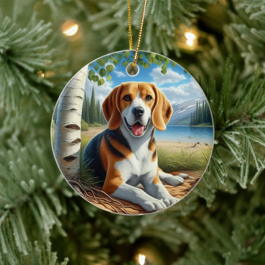 Lief Beagle Aandenken Keramisch Ornament