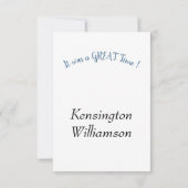 Lief Beagle Puppy dank u Bedankkaart (Achterkant)