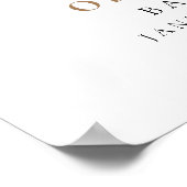 Lief Beer Baby shower Blauw Ballon Welkomstbord Poster (Hoek)