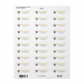 Lief Bij Retour Adres Label | Gepersonaliseerd  (Full Sheet)