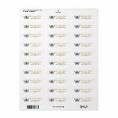 Lief Bij Retouradreslabel | Gepersonaliseerd Etiket (Full Sheet)