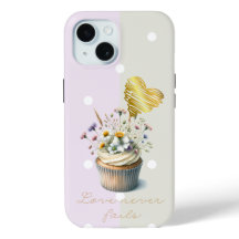 Lief Bijbel Mauve Grijs Stip Bloem Cupcake Hart