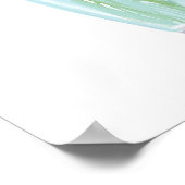 Lief  Bloemen +Custom Naam Poster (Hoek)