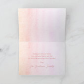 Lief Bloemen Waterverf Paashaas Happy Easter Feestdagen Kaart (Binnen)