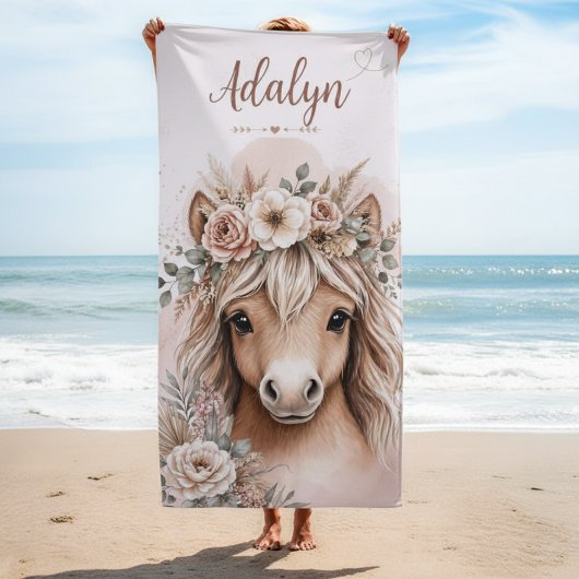 Lief Boho Meisjes Paard Cadeau Strandlaken
