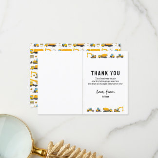 Lief Bouwfoto Verjaardags Dank Je Kaart