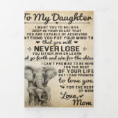 Lief brief aan dochter | Prachtig geschenk Drieluik Aankondiging (Cover)