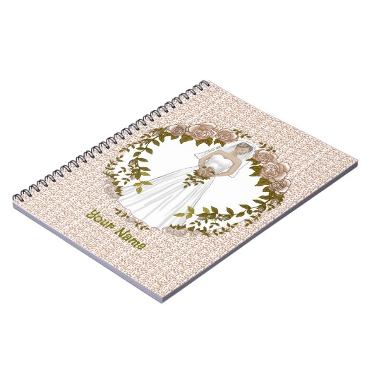 Lief bruidje aangepast trouw notitieboekje notitieboek (Linkerzijde)