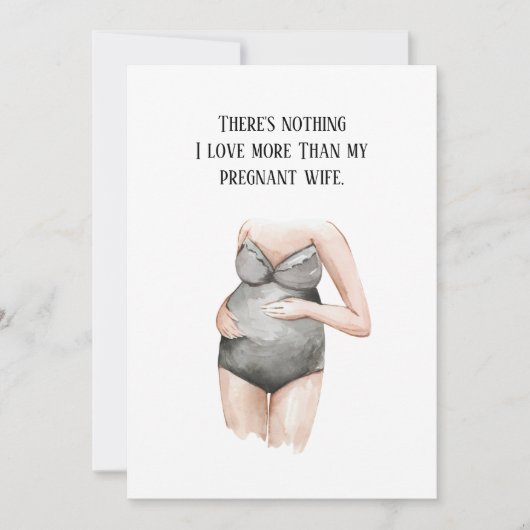 Lief cadeau voor een romantische zwangere vrouw me feestdagenkaart (Voorkant)