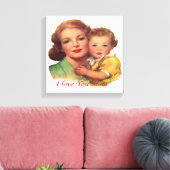 Lief cadeau voor Moederdag Canvas Afdruk (Insitu (Woonkamer))