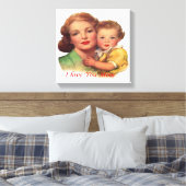 Lief cadeau voor Moederdag Canvas Afdruk (Insitu (Slaapkamer))