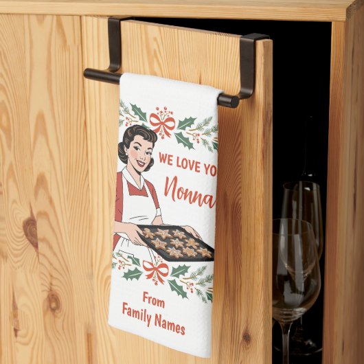 Lief cadeau voor Nonna Theedoek (Derde Gevouwen)