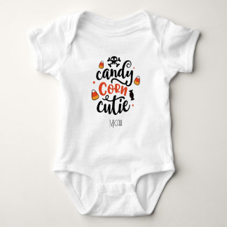 Lief "Candy Corn Cutie" Monogram Naam Romper