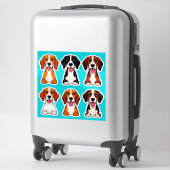 Lief Cartoon Knuffel Hond Stickers (Koffer)