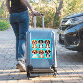 Lief Cartoon Knuffel Hond Stickers (Koffer Insitu)