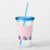 Lief Cartoon Koppel Acryl Drinkbeker (Achterkant)