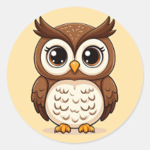 Lief Cartoon Uil Cadeau voor Kinderen Uil Liefhebb