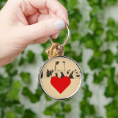 Lief Compassion Red Heart Sleutelhanger (Hand)