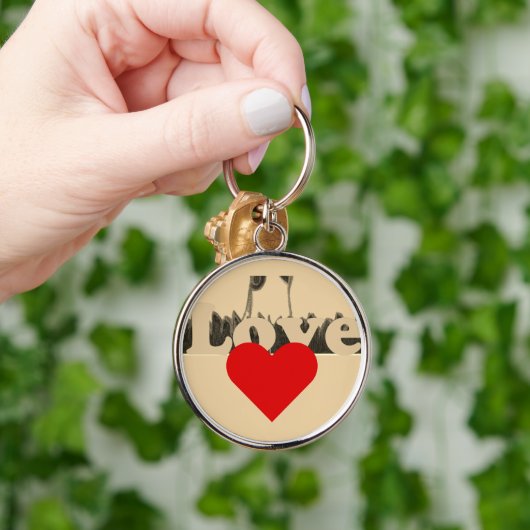 Lief Compassion Red Heart Sleutelhanger (Hand)