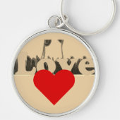 Lief Compassion Red Heart Sleutelhanger (Voorkant)