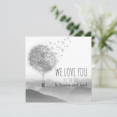 Lief condoleance kaartje met paardebloemen | kaart (Staand voorkant)