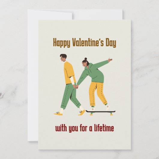 Lief Coppelings Valentijnsdag Feestdagenkaart (Voorkant)