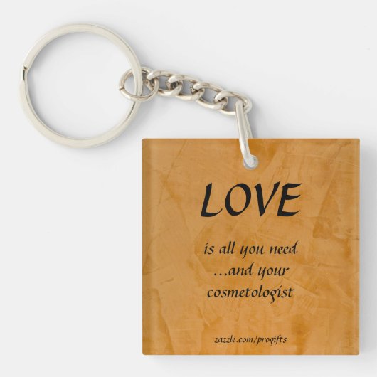 Lief Cosmetoloog Sleutelhanger (Voorkant)
