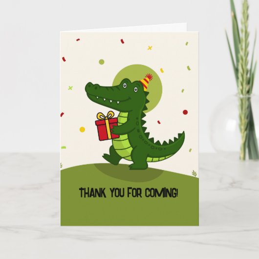 Lief Crocodillengeschenk Bedankkaart (Voorkant)